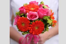 ROSE, GERBERE E VERDE
