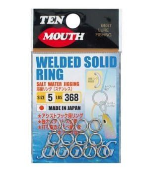 Ten Mouth welded solid ring TM9 200kg size 6