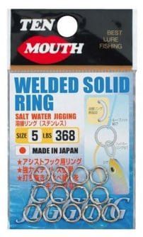 Ten Mouth welded solid ring TM9 730lb size 7
