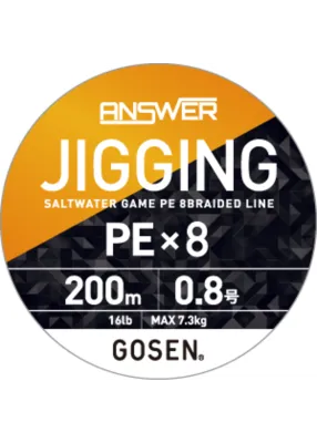 Gosen Answer Jigging braid 8, 200m, pe: 2 35lb