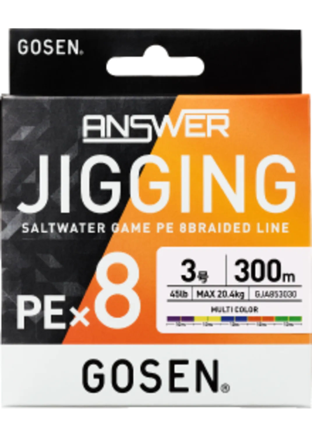 Gosen Answer Jigging X8, 300m, pe: 6 75lb