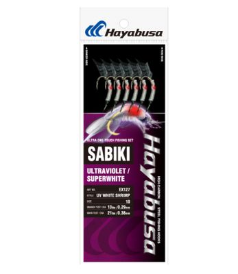 Hayabusa EX127 UV White shrimp sabikisize 10