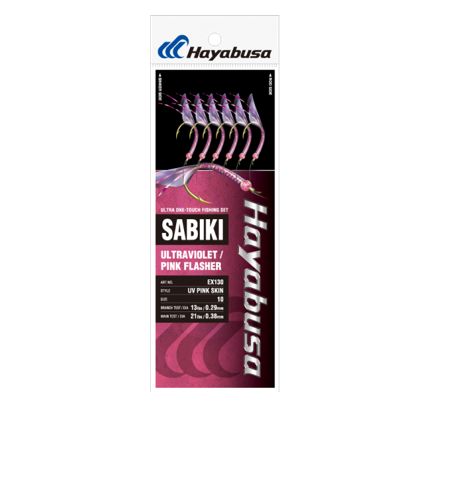 Hayabusa EX130 UV pink skin sabiki 10