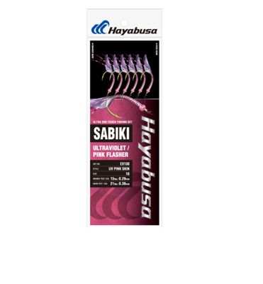 Hayabusa EX130 UV pink skin sabiki 10