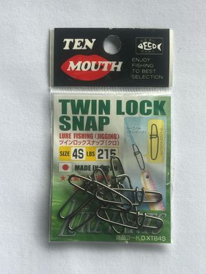 Ten Mouth Twin lock snap TM18 215lb  size 4S
