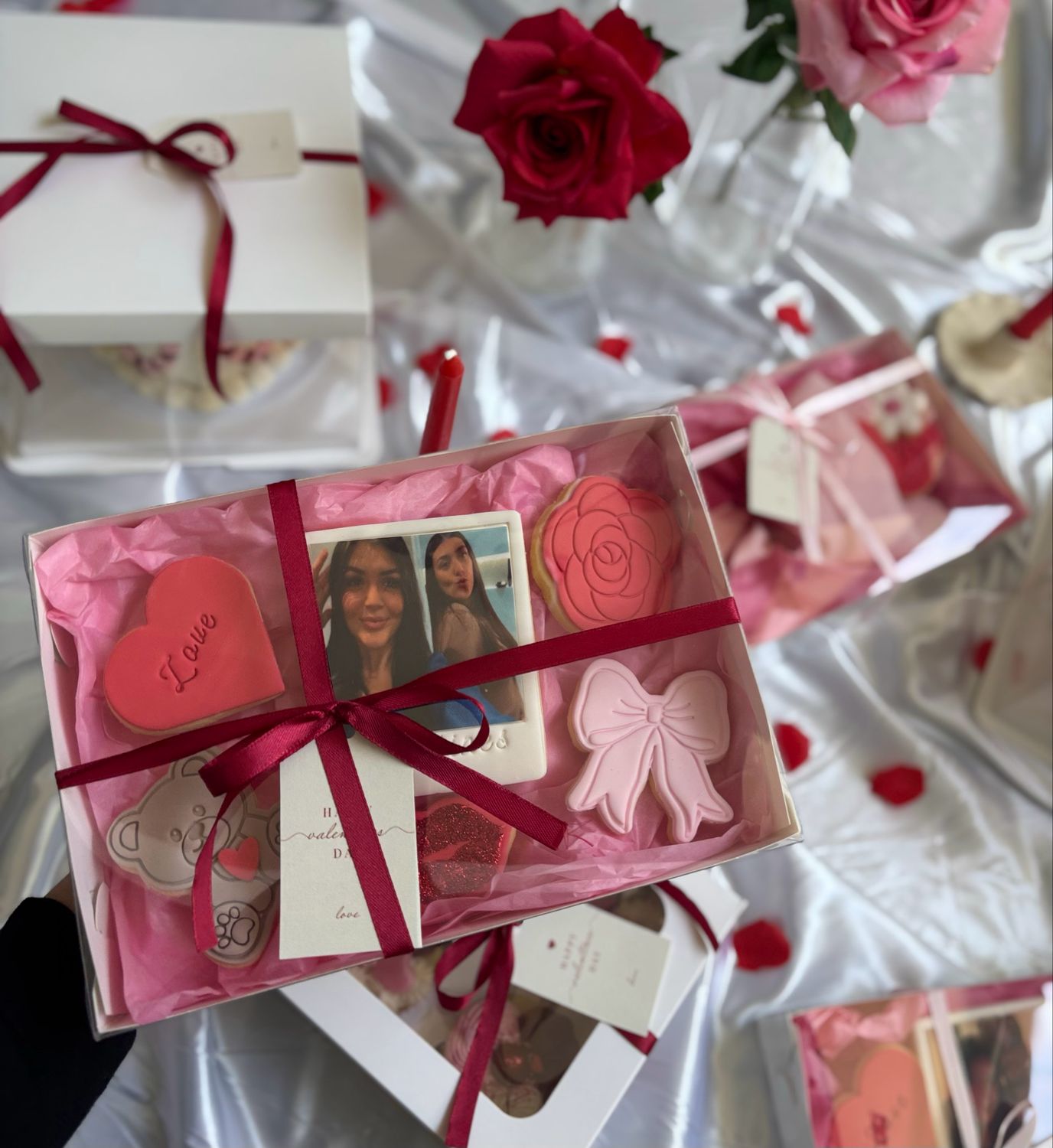 Personalised Galentine's Polaroid Cookie Collection
