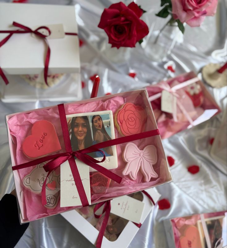 Personalised Galentine's Polaroid Cookie Collection