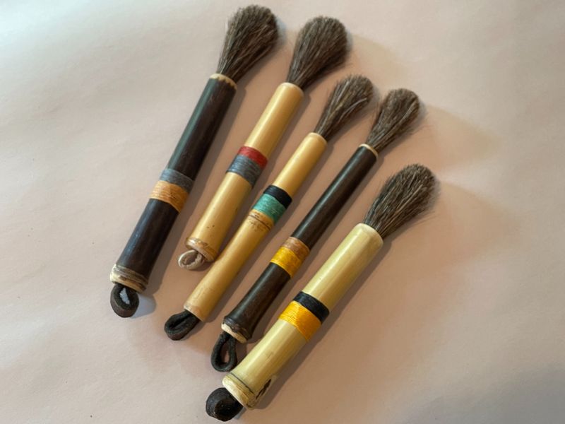 Decorating Brush - big/broad round-headed brown horsehair brushes –Slip and Glaze brushes - PRICE IS FOR ONE BRUSH