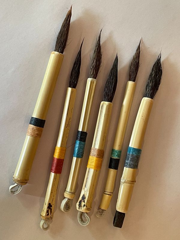 Decorating Brush - pointed calligraphy style - woodchuck tail - PRICE IS FOR ONE BRUSH