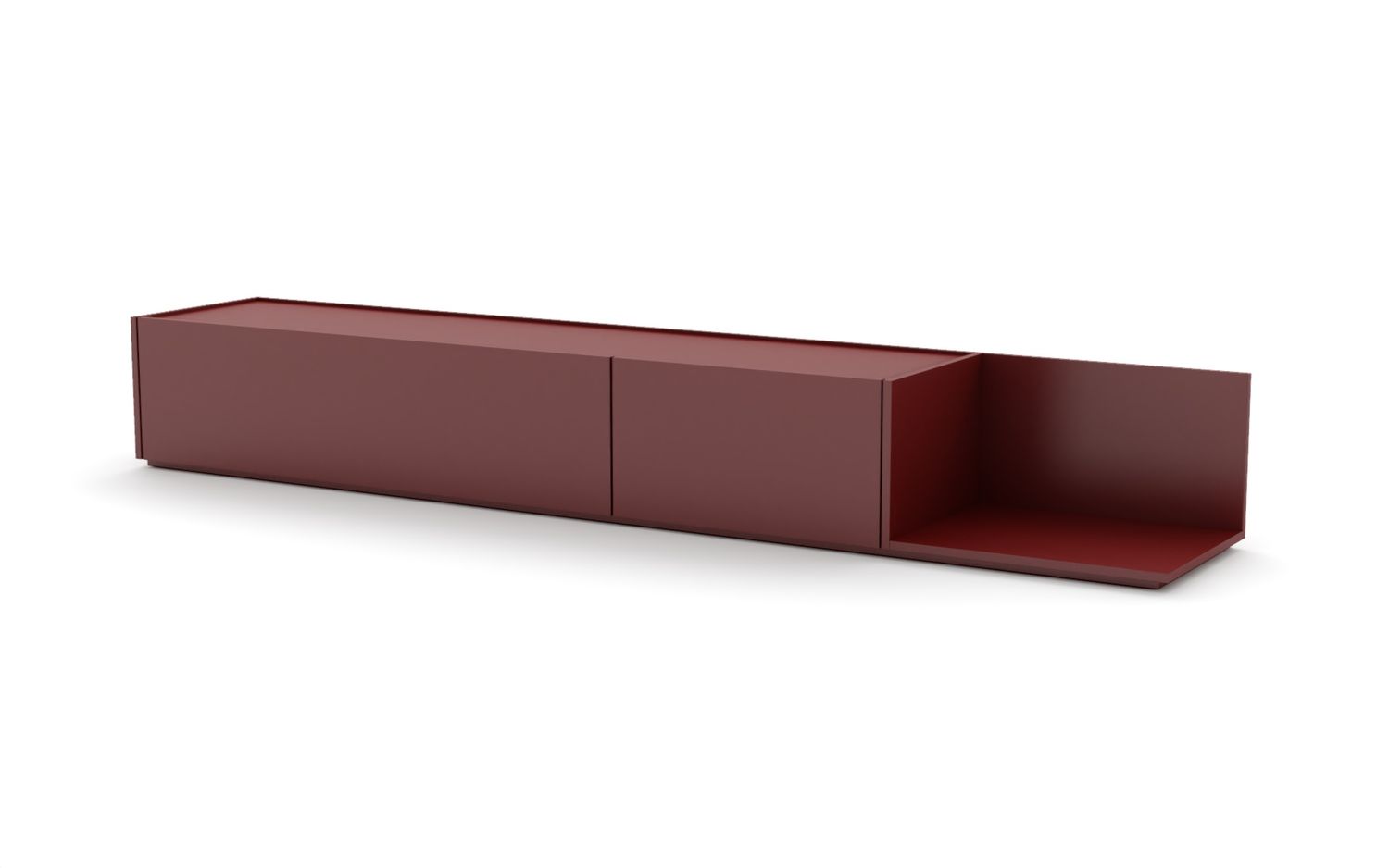​Szafka RTV SARIEL 250 2K Czerwony Oxid 9551 - Prawa