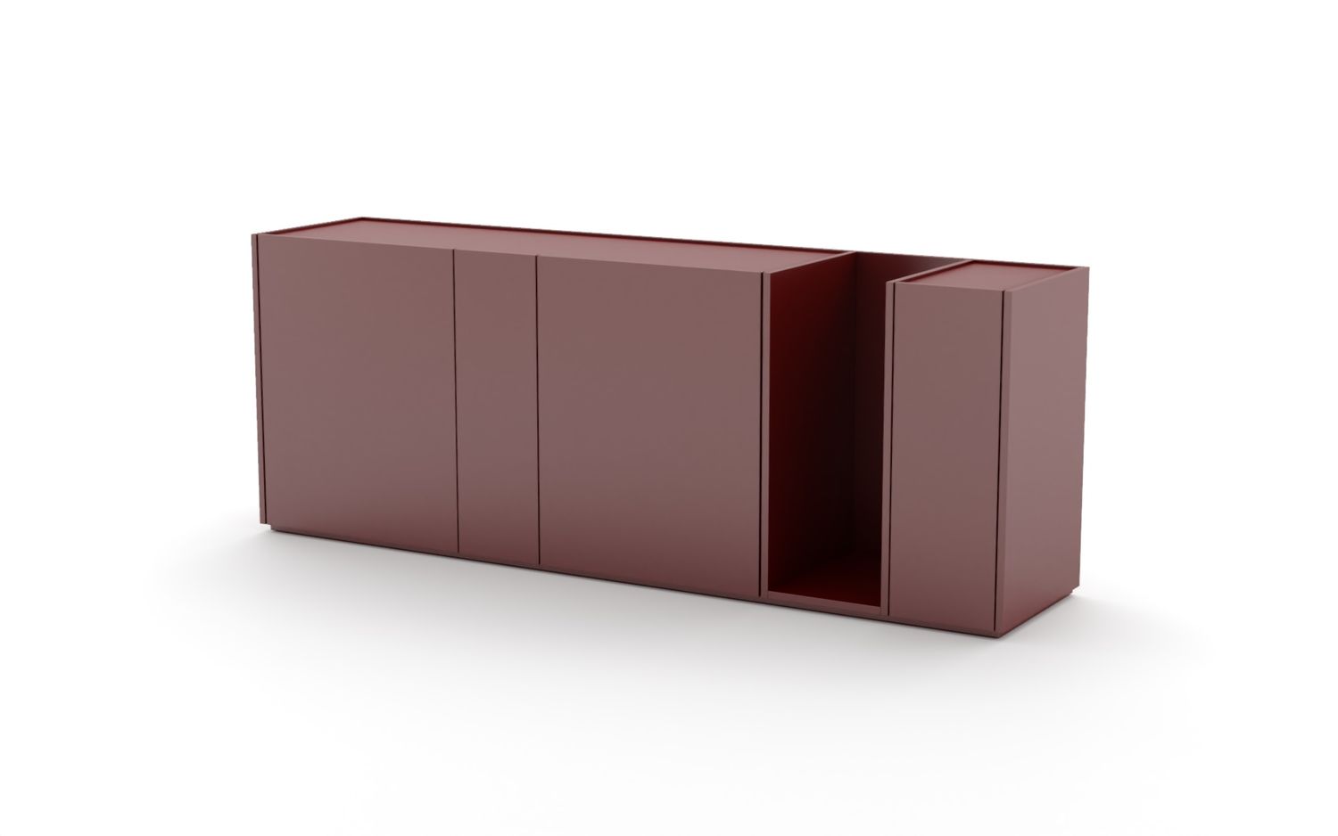 ​Komoda SARIEL 200 4D Czerwony Oxid 9551 - Prawa