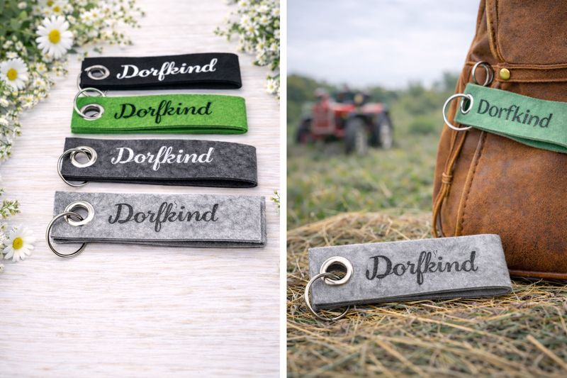 Schlüsselanhänger "Dorfkind" Version 2