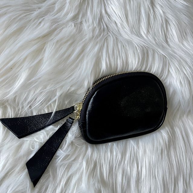 Lederen Portemonnee Zwart