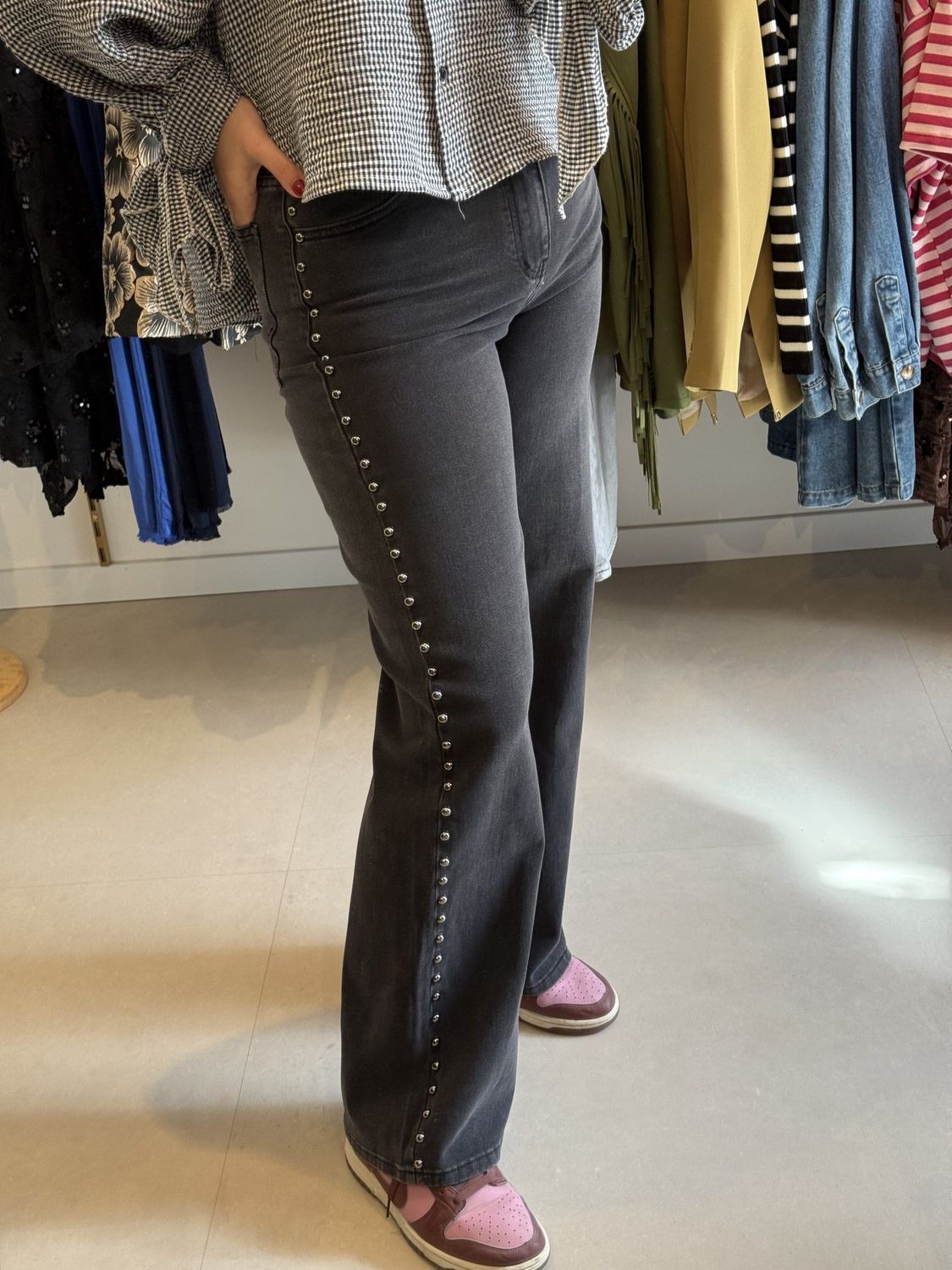 Studs Jeans Black