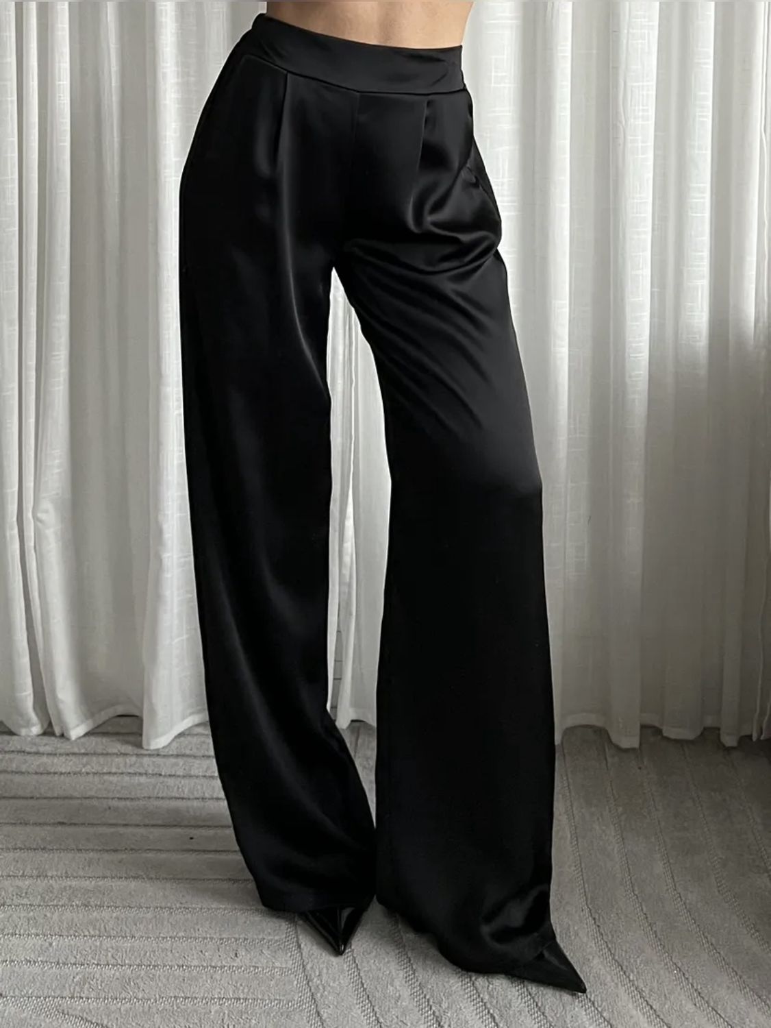 Satijn Look Pantalon