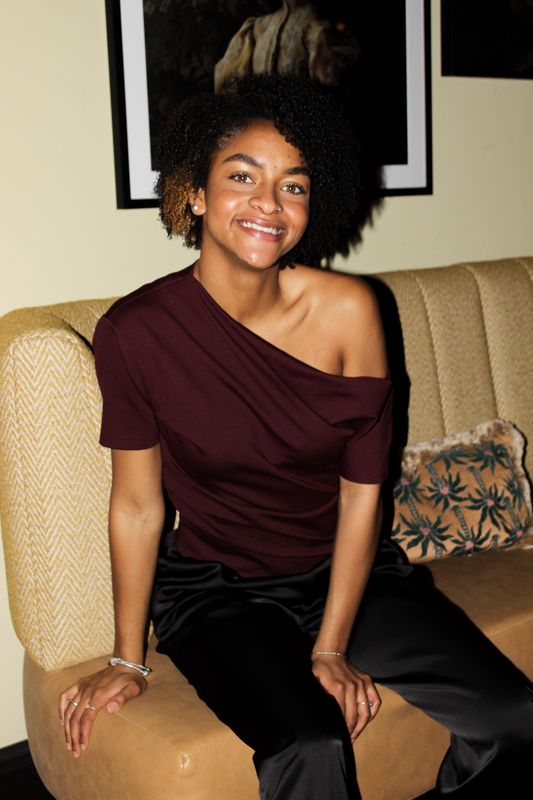 Burgundy Asymmetrische Top