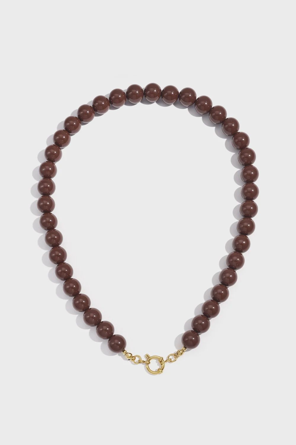 Ketting Bruine Kralen