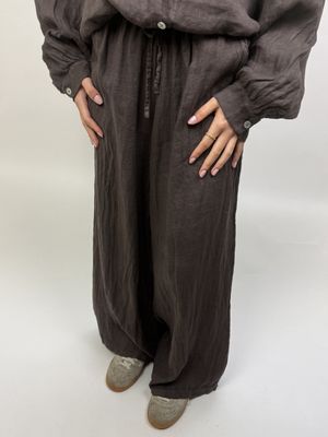 Bruine Linnen Broek