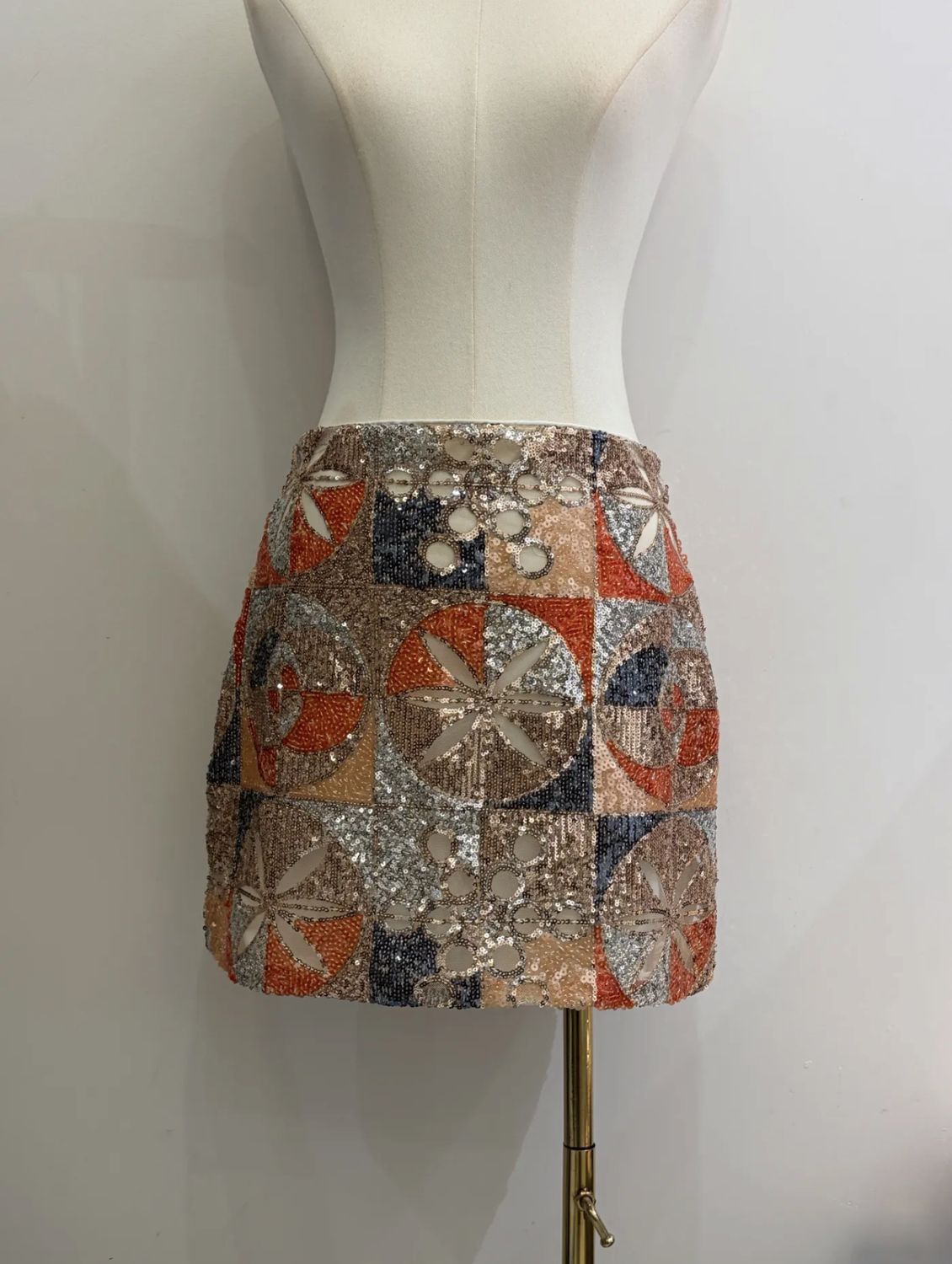 Colorful Sequin Skirt
