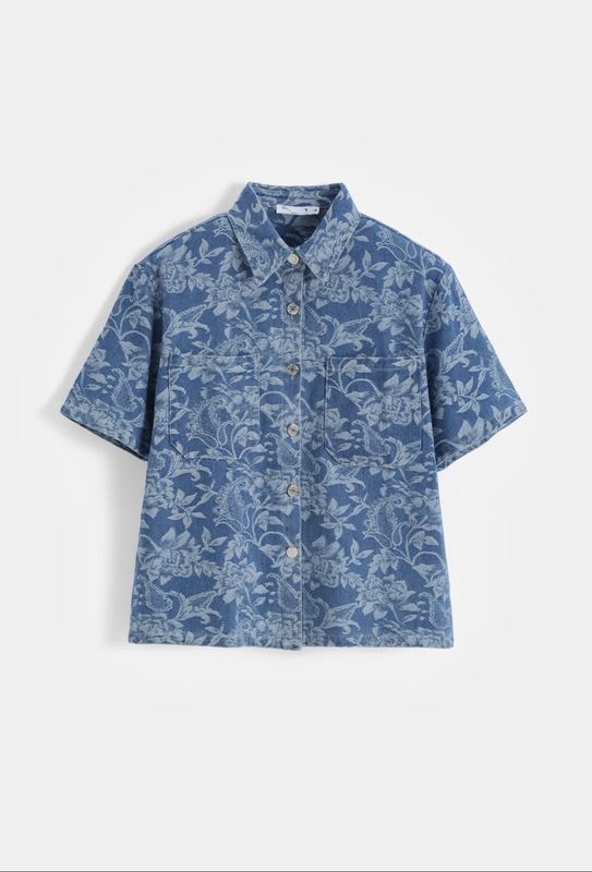 Denim Set Floral