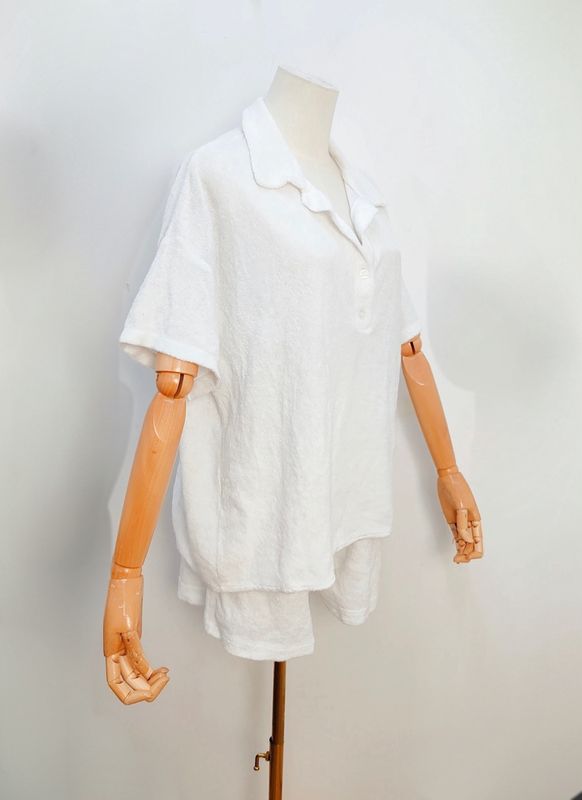 Badstof Polo Top