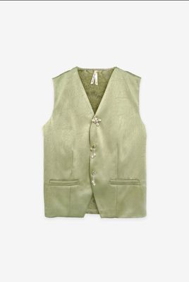 Boho Chic Satin Gilet