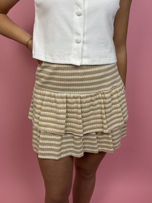 Crochet Skort Beige