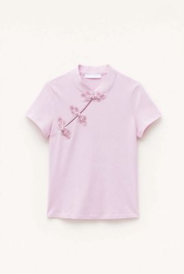 Aziatisch Geïnspireerd Slim Fit Shirt