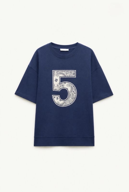 T-shirt met Bandana Print
