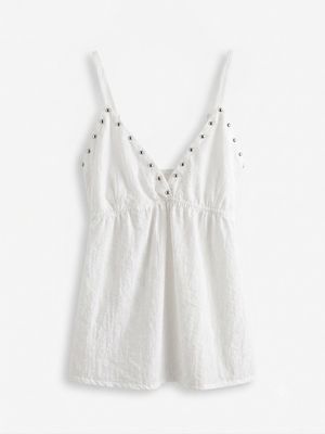 Studs Detail Top - Wit