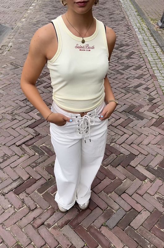 Saint Barth Stretch Top - Butter Yellow