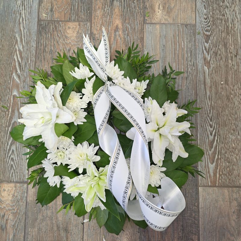 Coroana crini + crizanteme