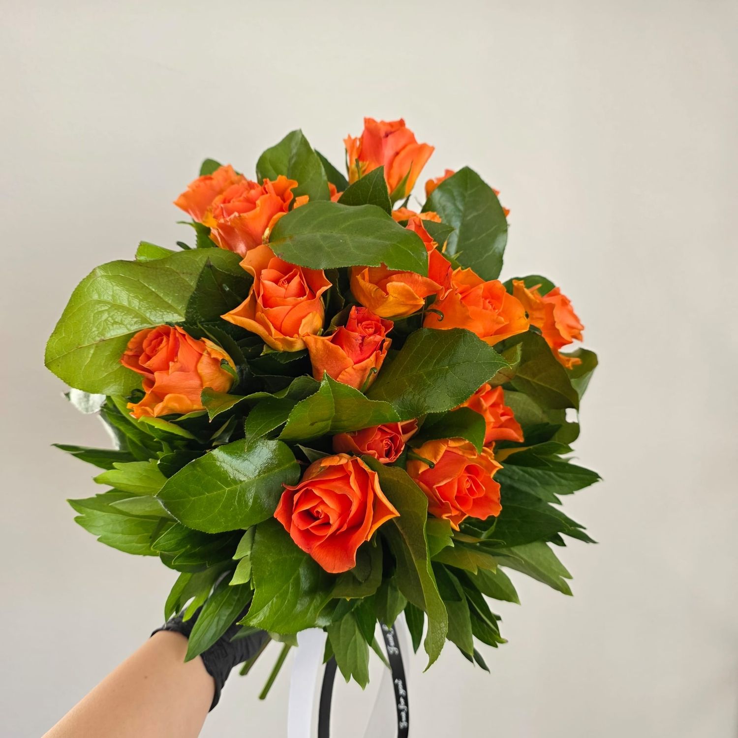 Buchet trandafiri portocalii