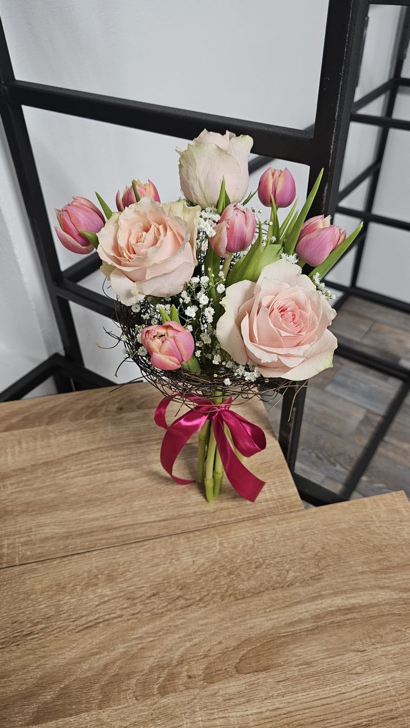 Buchet Lalele - trandafiri