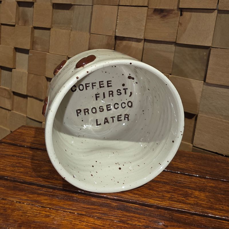 Cana ceramica boabe cafea 