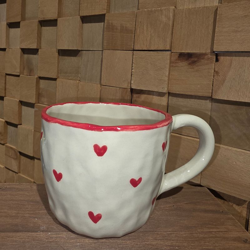 Cana ceramica inimi cu toarta
