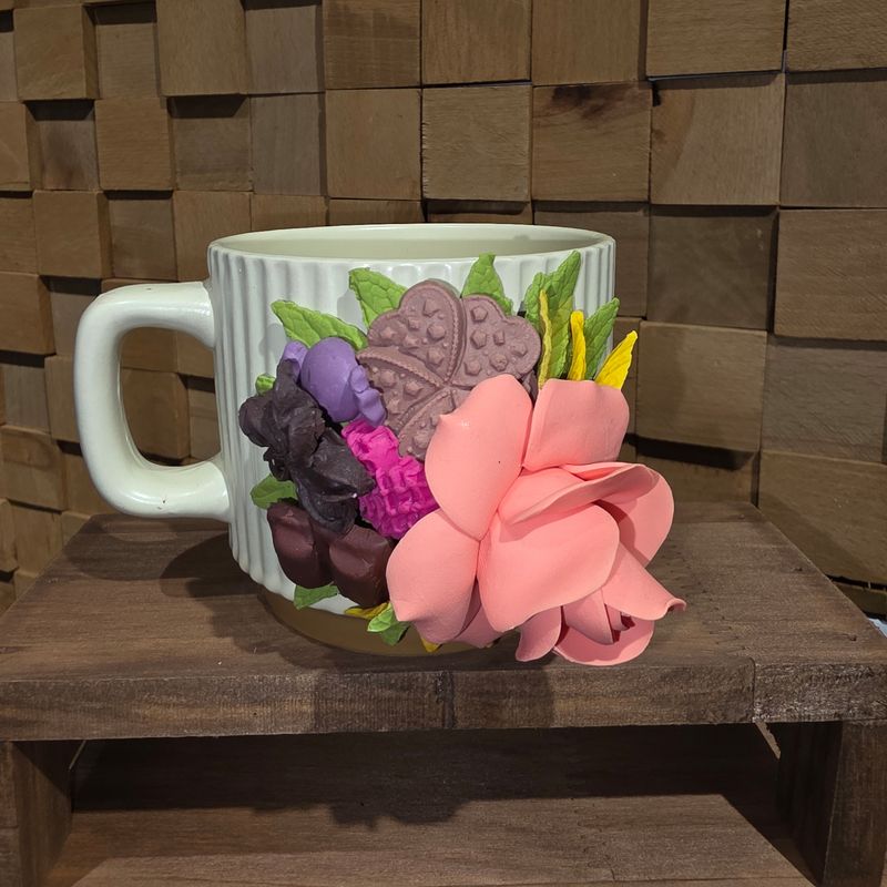 Cana flori verde fistic 