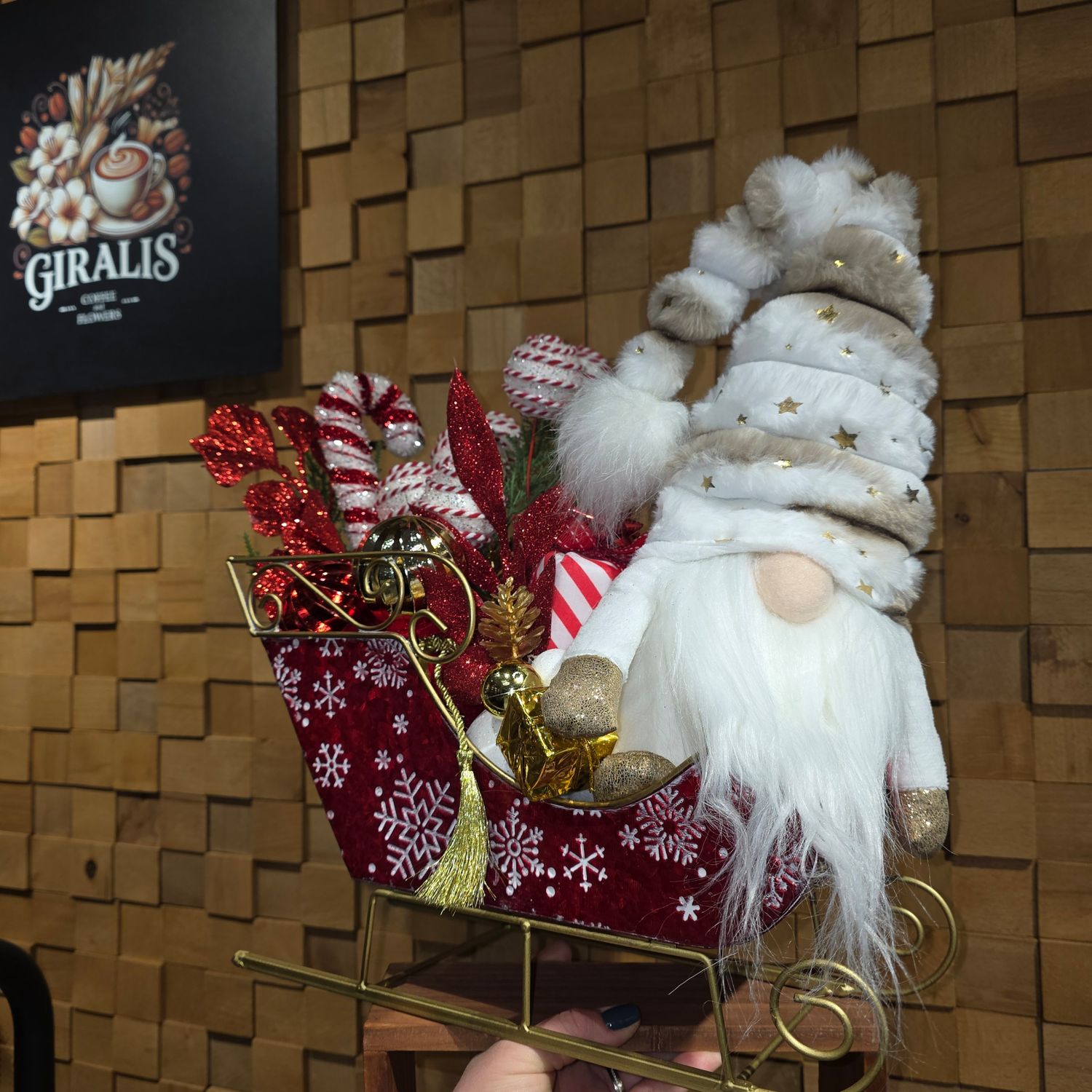 Decorațiune sanie&amp;gnom