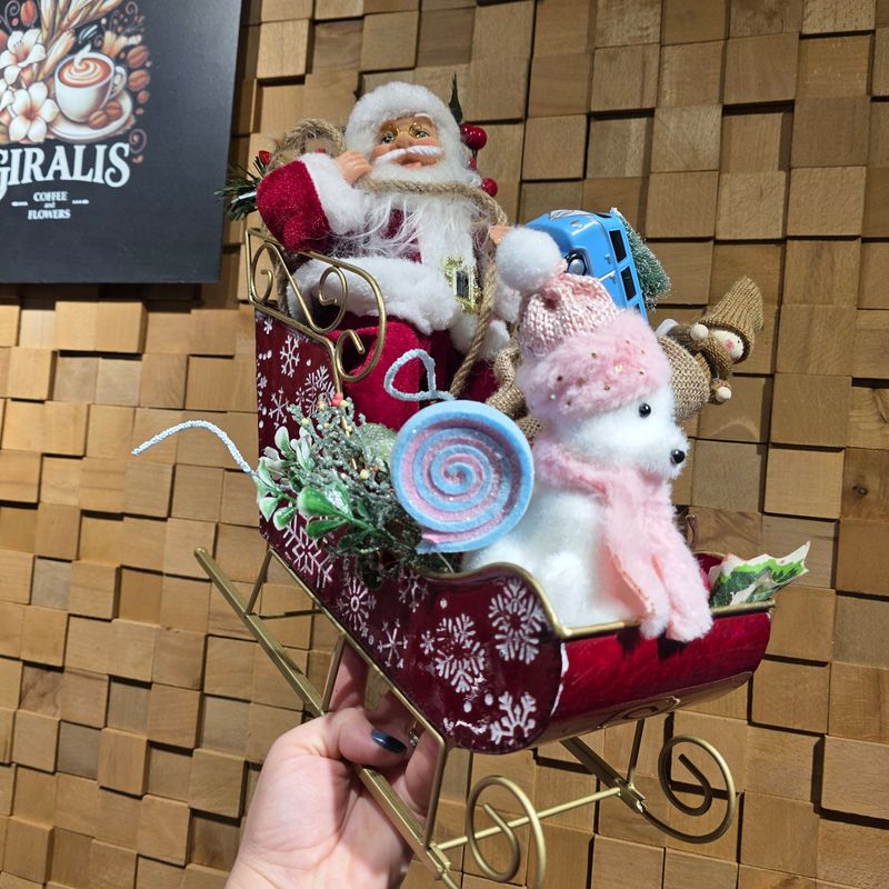 Decoratiune sanie&amp;mos craciun