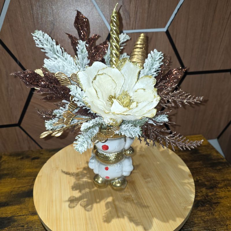 Aranjament Crăciun om zăpadă
