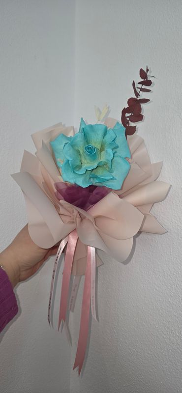 Buchet 1 trandafiri criogenat