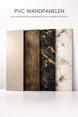 PVC wandpanelen collectie – luxe waterdichte wandpanelen voor badkamer, keuken en moderne interieurs