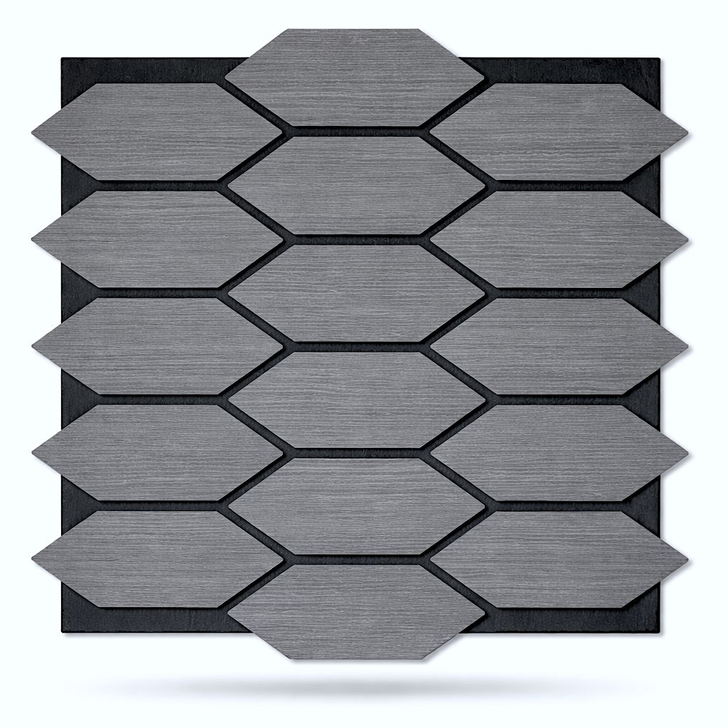 Akoestisch Wandpaneel AKU-009 – Hexagon Design – 640×665×21 mm