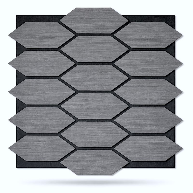 Akoestisch Wandpaneel AKU-009 – Hexagon Design – 640×665×21 mm