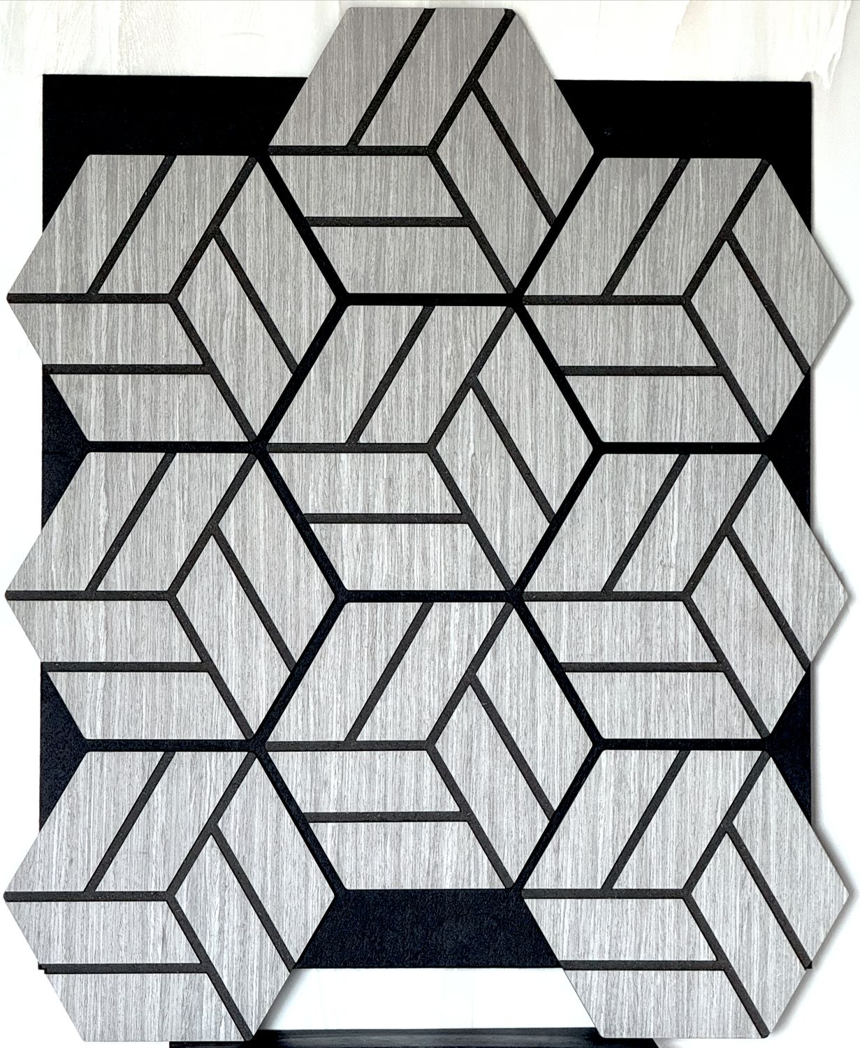 Akoestisch Wandpaneel AKU-007 – Geometrisch Design – 665×810×21 mm