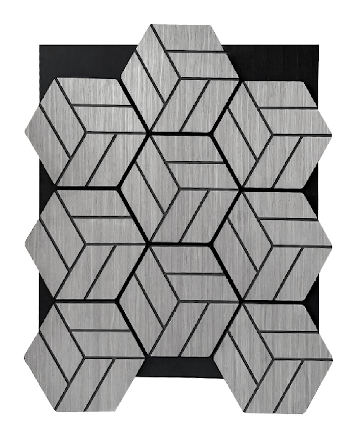 Akoestisch Wandpaneel AKU-011 – Geometrisch Design – 665×810×21 mm