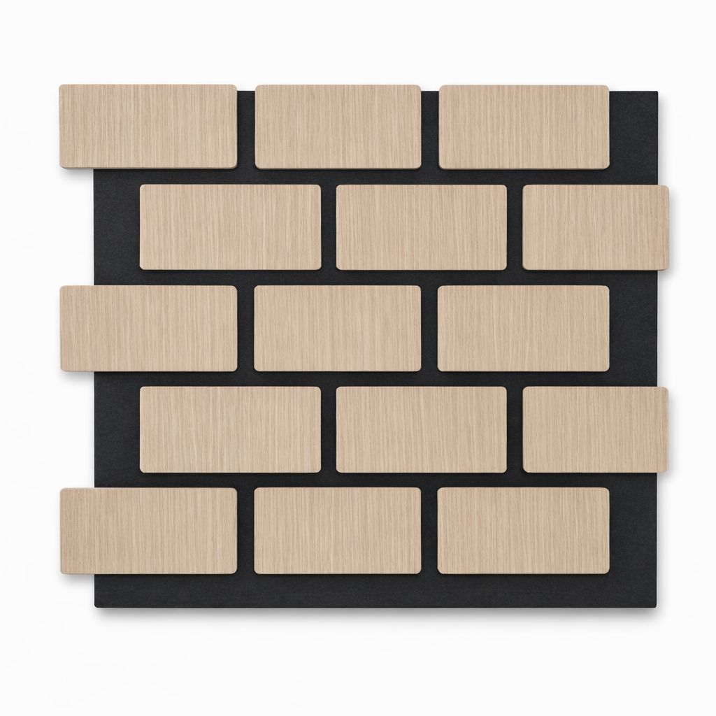 Akoestisch Wandpaneel AKU-004 – Baksteen Design – 685×610×18 mm