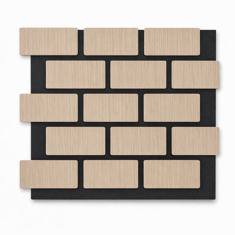 Akoestisch Wandpaneel AKU-004 – Baksteen Design – 685×610×18 mm