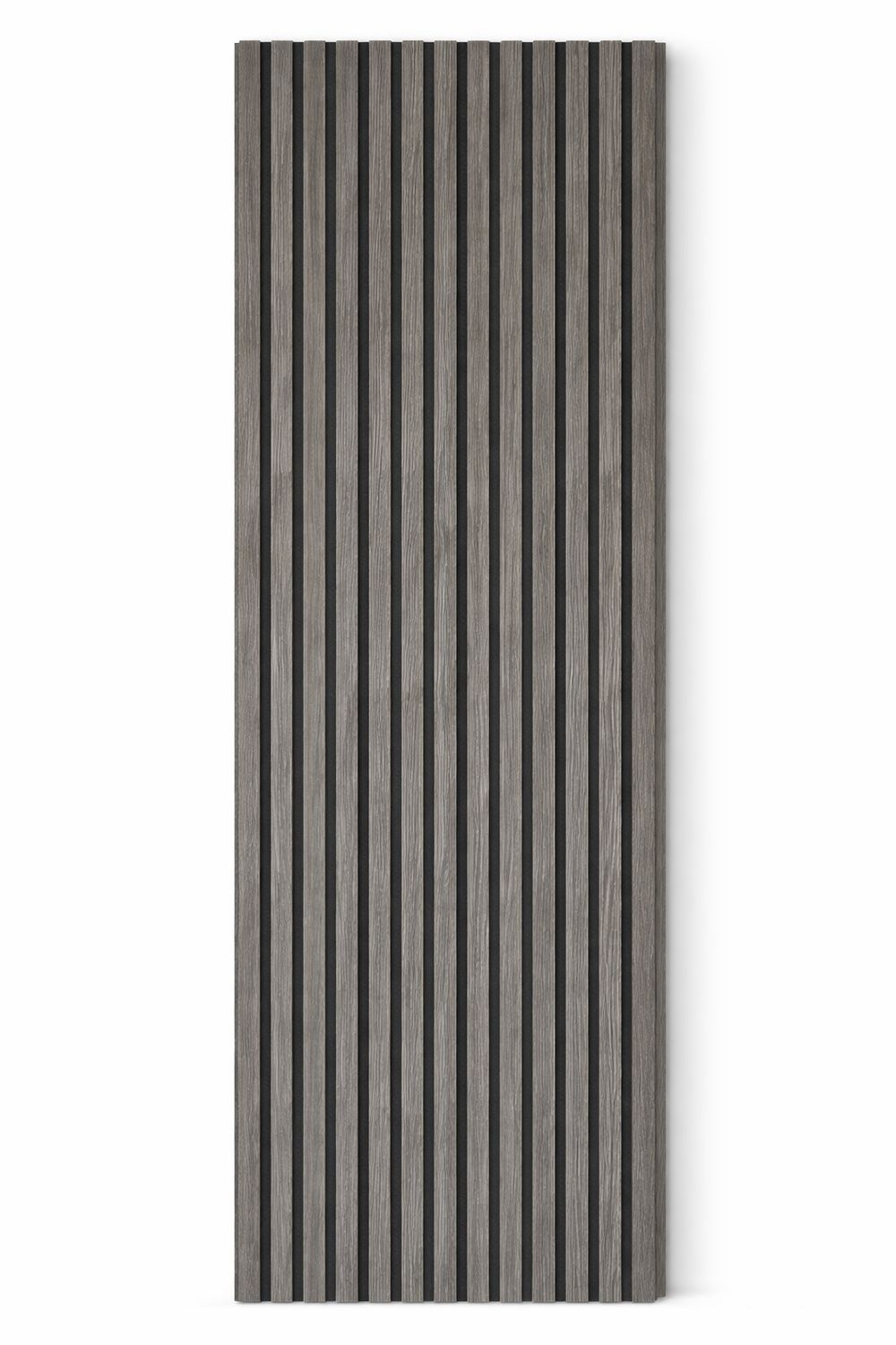 ​Akoestisch MDF Wandpaneel – 1908T Grijs Houtlook – 2400×600×22 mm