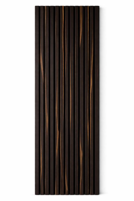 ​Akoestisch MDF Wandpaneel 1190S – Donker Houtlook – 2400×600×22 mm